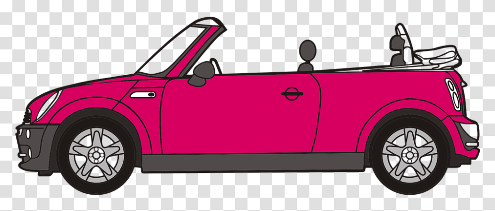 Pink Car 5 Image Car Convertible Clipart, Vehicle, Transportation, Automobile, Fire Truck Transparent Png