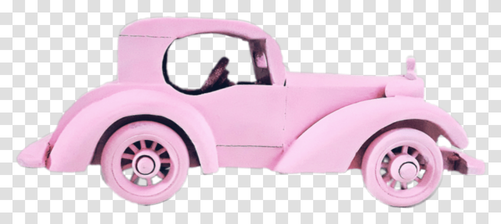 Pink Car Cars Pinkcar Pinkcars Antique Car, Tire, Spoke, Machine, Wheel Transparent Png