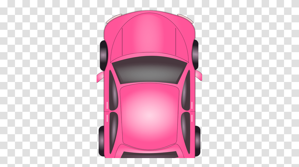Pink Car Top View Vector Illustration Car Clipart Top View, Furniture, Chair, Cushion, Couch Transparent Png