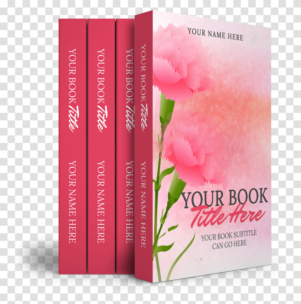 Pink Carnations Predesigned Book Cover, Advertisement, Flyer, Poster, Paper Transparent Png