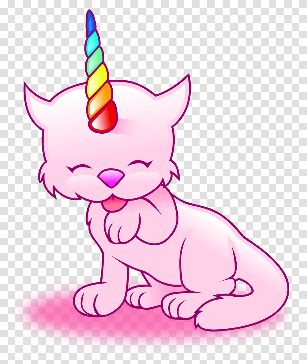 Pink Cat Unicorn, Candle, Animal Transparent Png