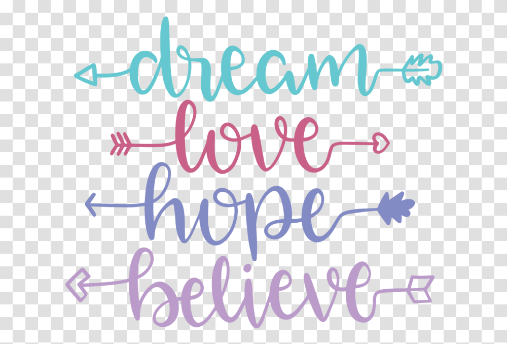 Pink Chalk Line Love Dream And Hope, Handwriting, Alphabet, Calligraphy Transparent Png