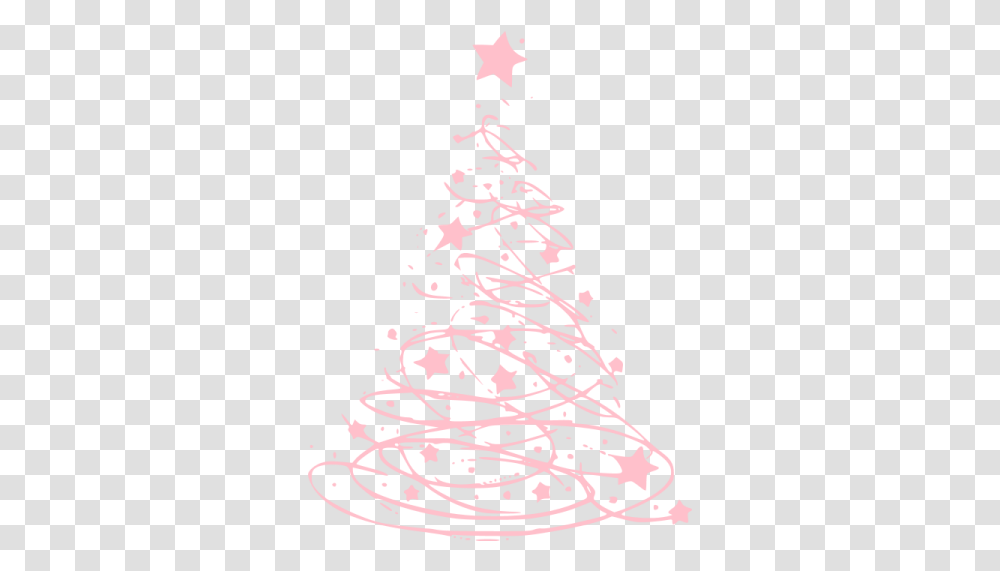 Pink Christmas 17 Icon Free Pink Christmas Icons Christmas Tree Pink Icon, Ornament, Plant, Text, Art Transparent Png