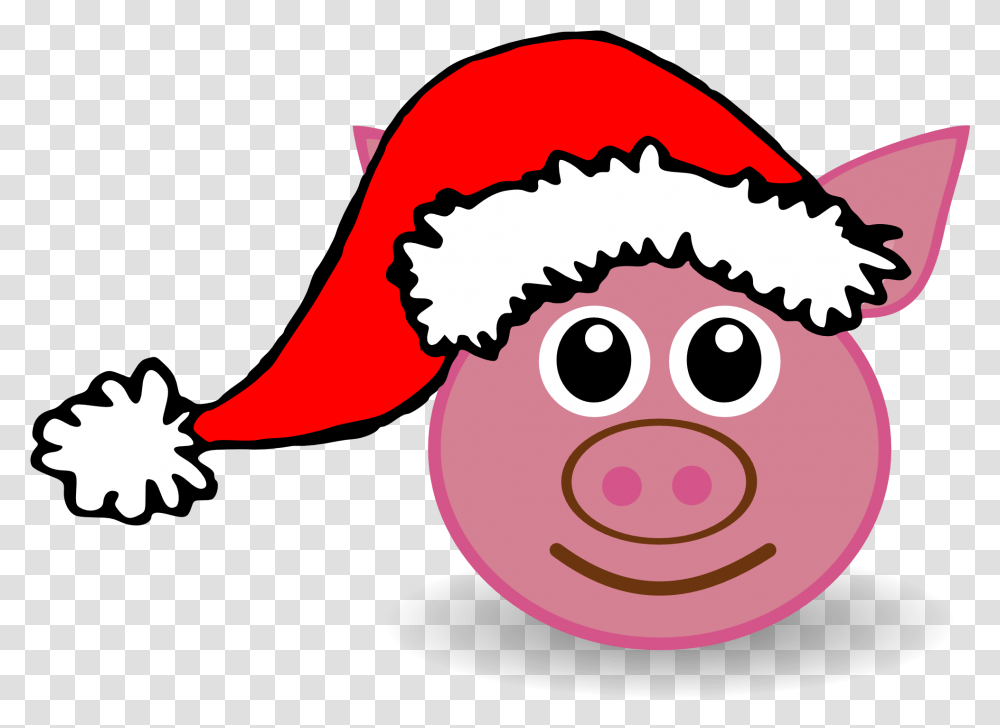 Pink Christmas Hat Picture 514546 Peppa Pig Santa Claus, Animal, Graphics, Art, Mammal Transparent Png