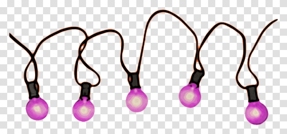 Pink Christmas Lights By Jeanicebartzen27 Purple String Lights, Accessories, Jewelry, Plant, Ornament Transparent Png