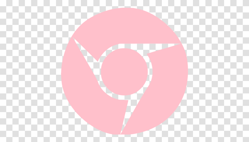 Pink Chrome Icon Chrome Icon Pink, Symbol, Logo, Trademark, Label Transparent Png