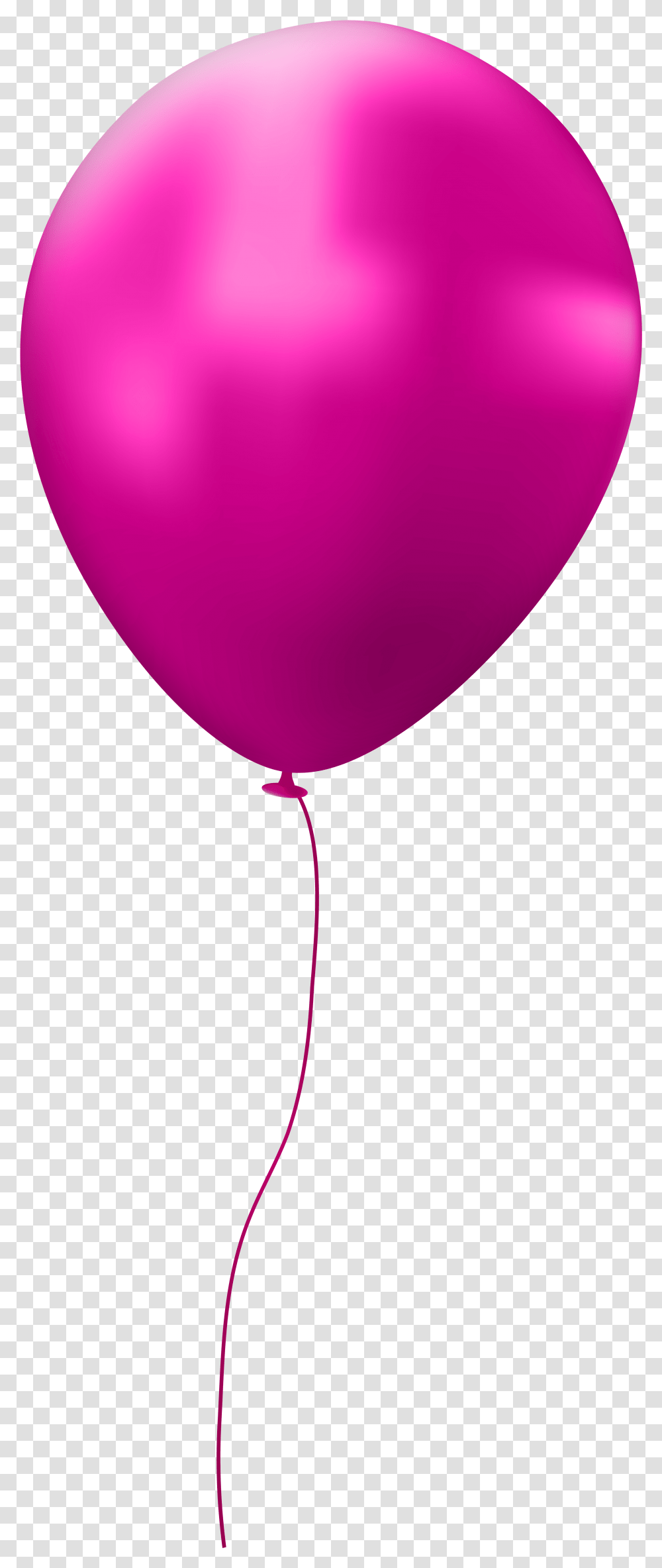 Pink Clip Art Single Balloons Background Transparent Png