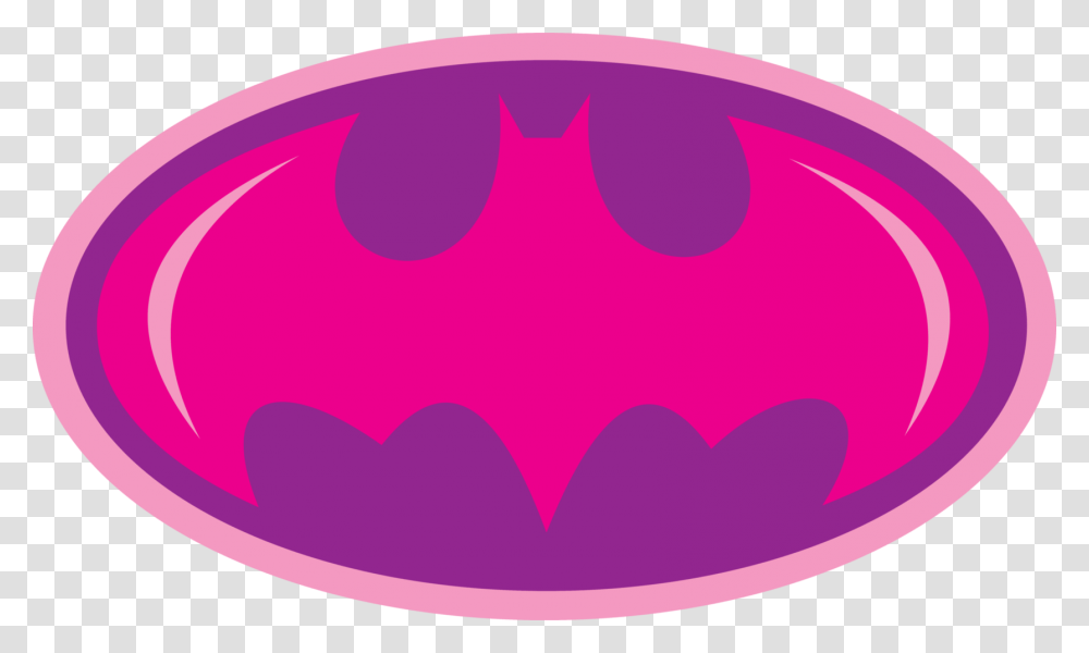 Pink Clipart Batgirl Logo Batman Rosa Full Size Circle, Symbol, Batman Logo Transparent Png