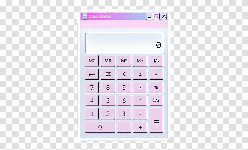 Pink Clipart Calculator Window Pc, Electronics, Mobile Phone, Cell Phone, Computer Keyboard Transparent Png
