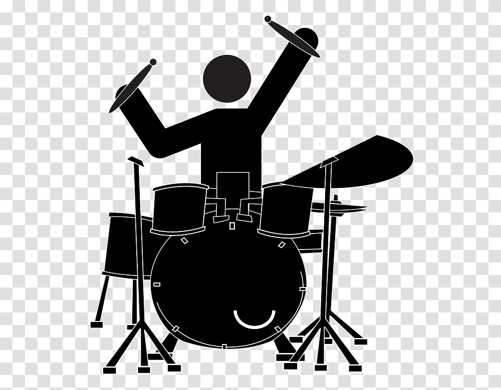 Pink Clipart Drum Set Rock Drummer Clip Art, Musician, Musical Instrument, Percussion, Music Band Transparent Png