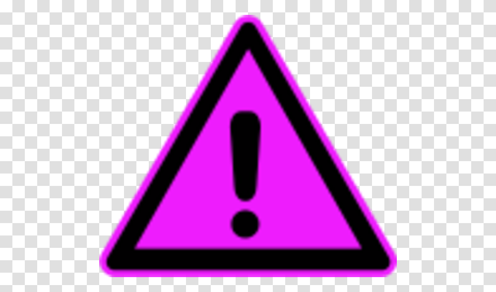 Pink Clipart Exclamation Mark Pink Warning Sign, Triangle Transparent Png