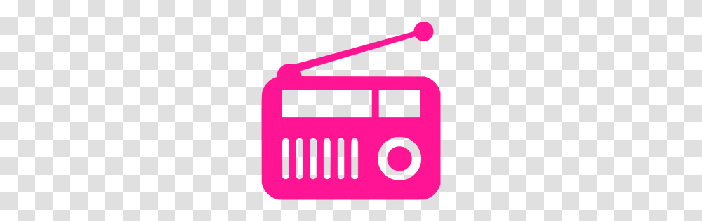 Pink Clipart Radio, First Aid, Electronics, Electrical Device, Tape Player Transparent Png