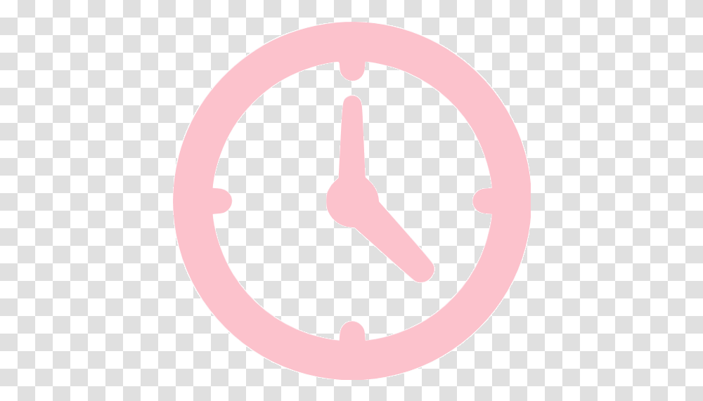 Pink Clock Icon Clock Icon Pink, Analog Clock, Gauge Transparent Png