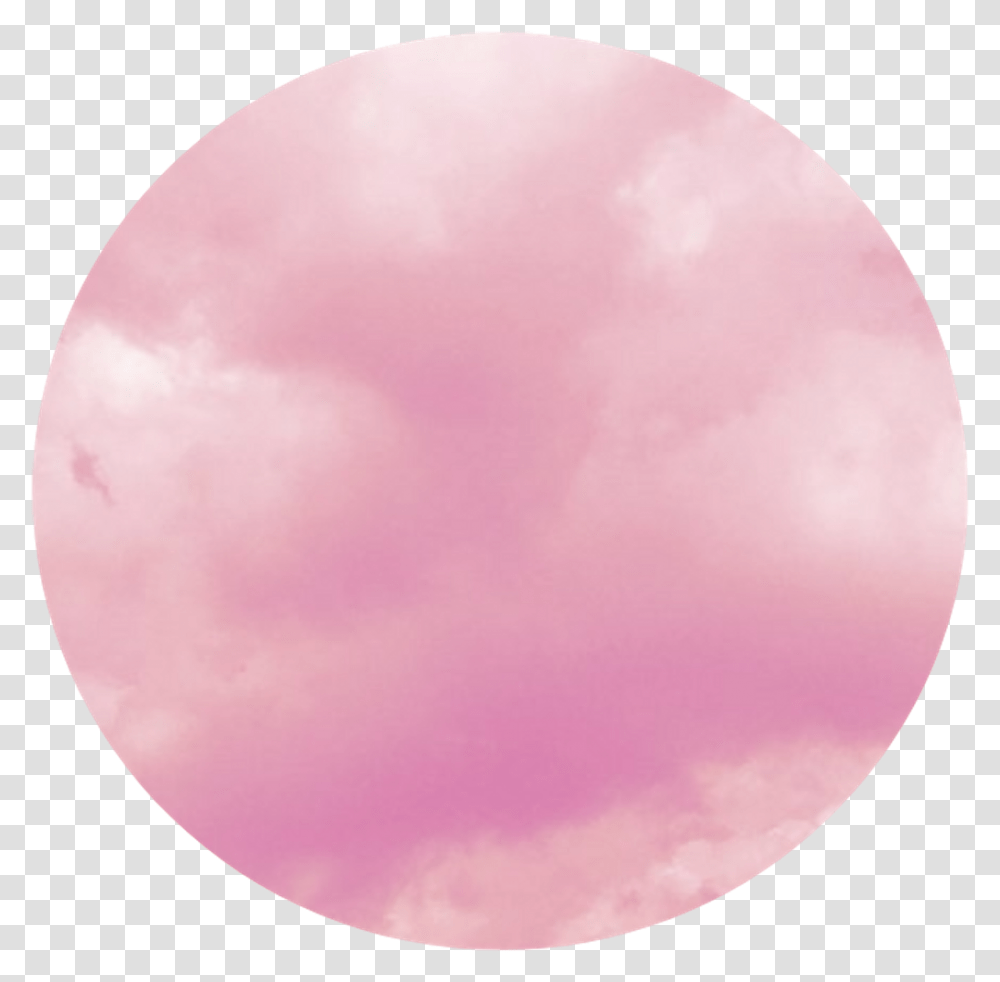 Pink Clouds Cloud Pinkaesthetic Aesthetic Pinkicon Aesthetic Circle Pink, Nature, Outdoors, Moon, Outer Space Transparent Png