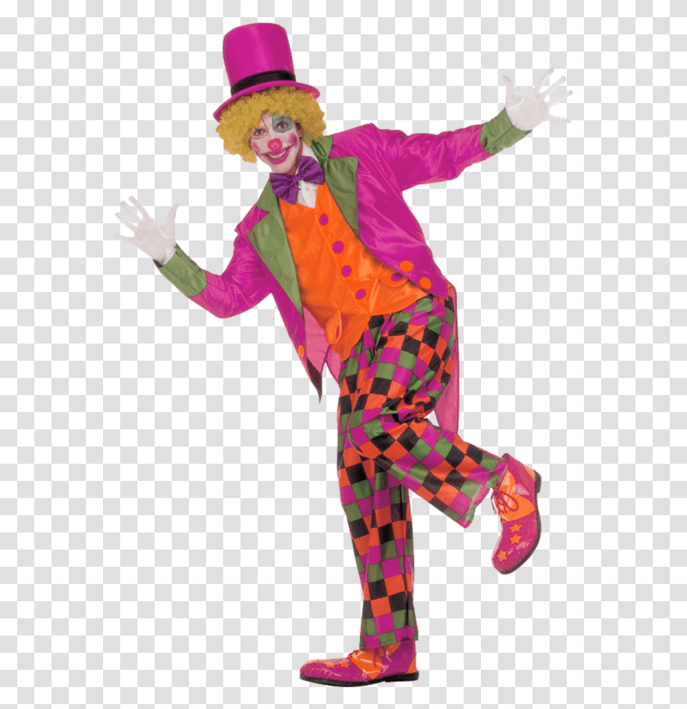 Pink Clown Background Clown, Performer, Person, Human, Hat Transparent Png