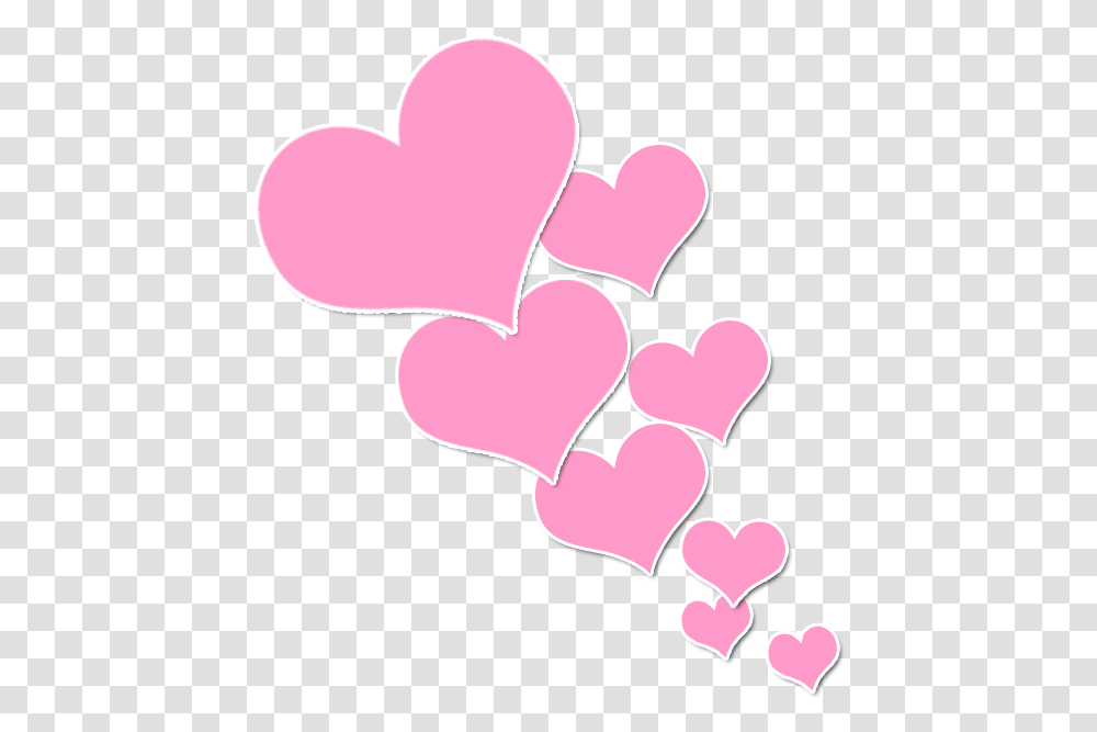 Pink Color Heart Clip Art Clipart Pink Heart Background, Cushion, Flower, Plant, Blossom Transparent Png