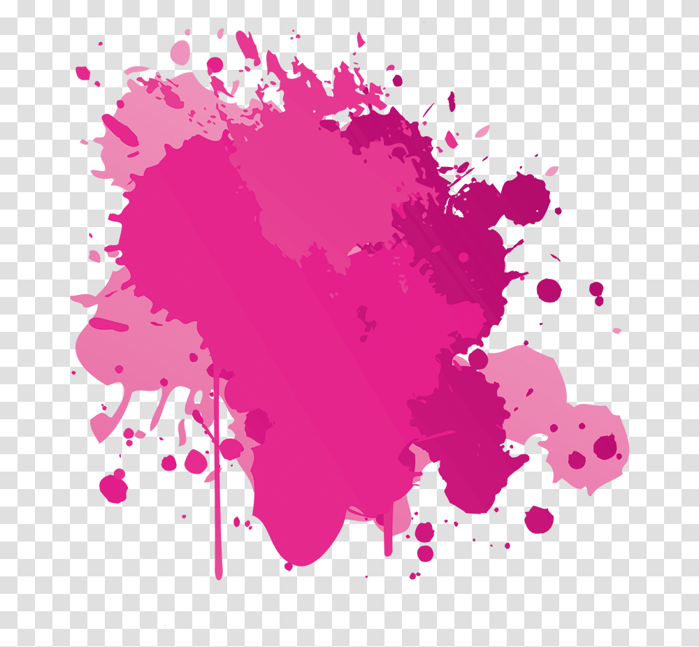Pink Color Splash Red Paint Splatter, Stain, Floral Design Transparent Png