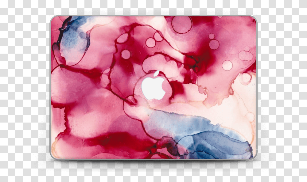 Pink Color Splash Skin Macbook 12 Watercolor Paint, Plant, Modern Art, Flower Transparent Png