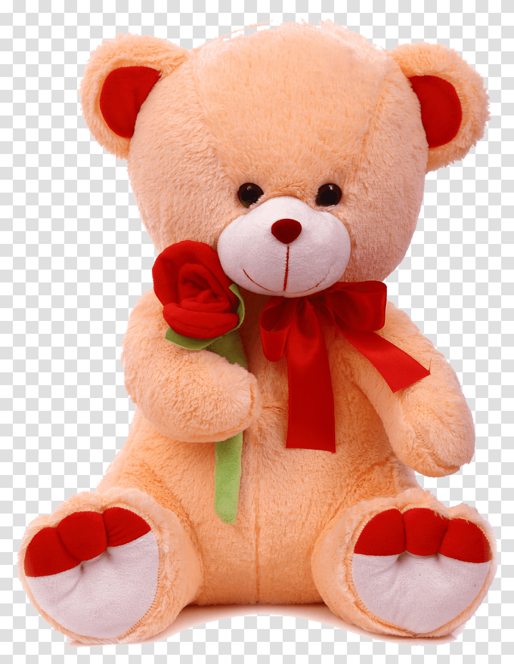 Pink Color Teddy Bear Light Orange Colour Teddy Bears, Toy, Plush, Sweets, Food Transparent Png