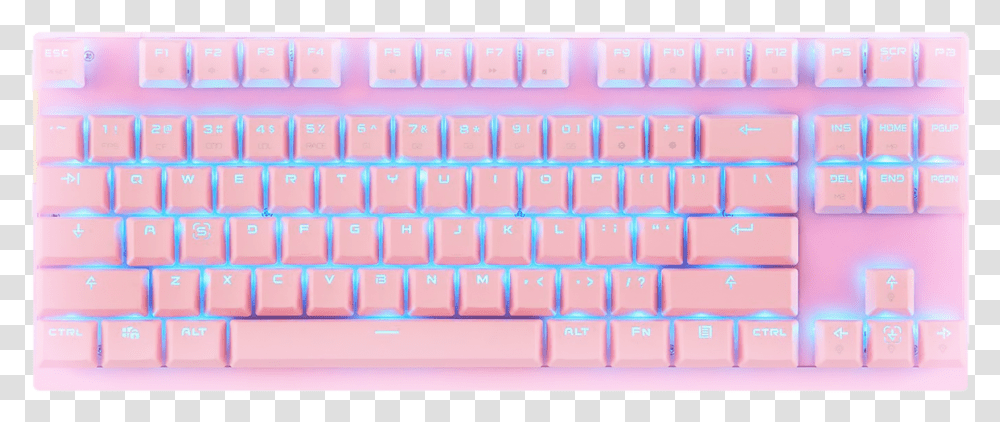 Pink Computer Keyboard, Computer Hardware, Electronics Transparent Png