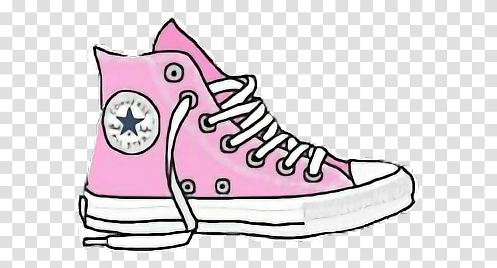 Pink Converse Sticker Converse Pinkconverse Shoes Pinks, Apparel, Footwear, Sneaker Transparent Png