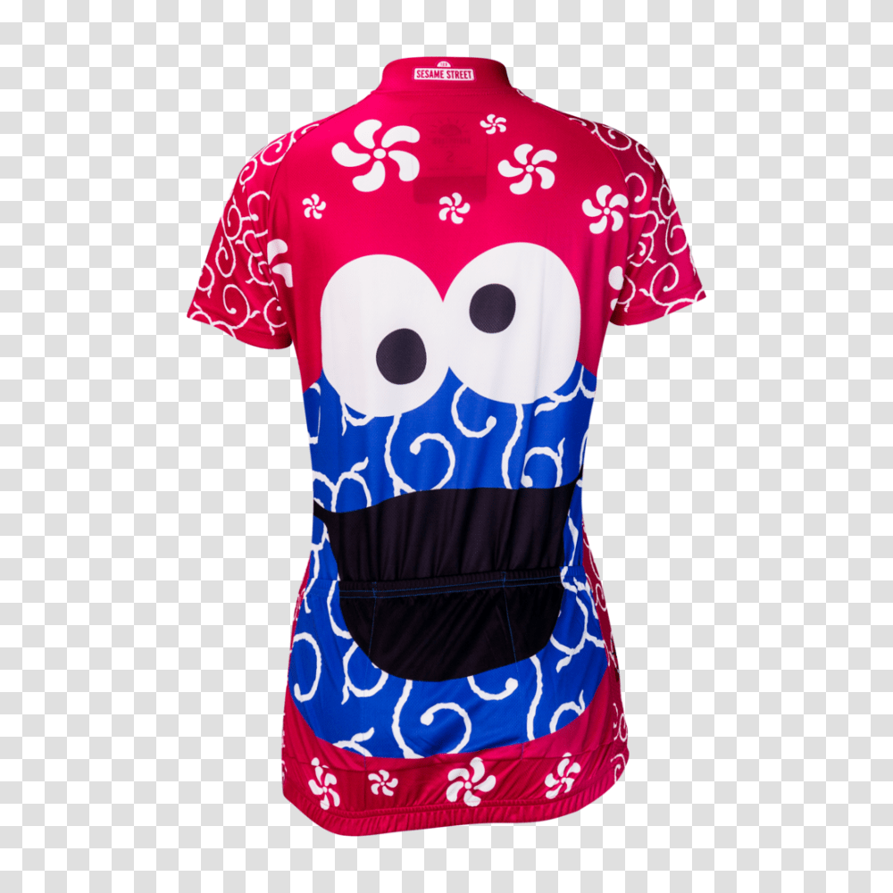Pink Cookie Monster Womens Sesame Street Cycling Jersey, Apparel, T-Shirt Transparent Png