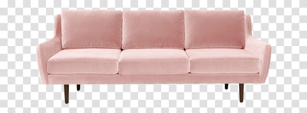 Pink Couch Article Pink Velvet Couch, Furniture, Cushion, Pillow Transparent Png