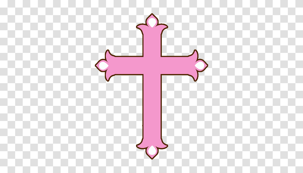 Pink Cross Clip Art, Crucifix Transparent Png