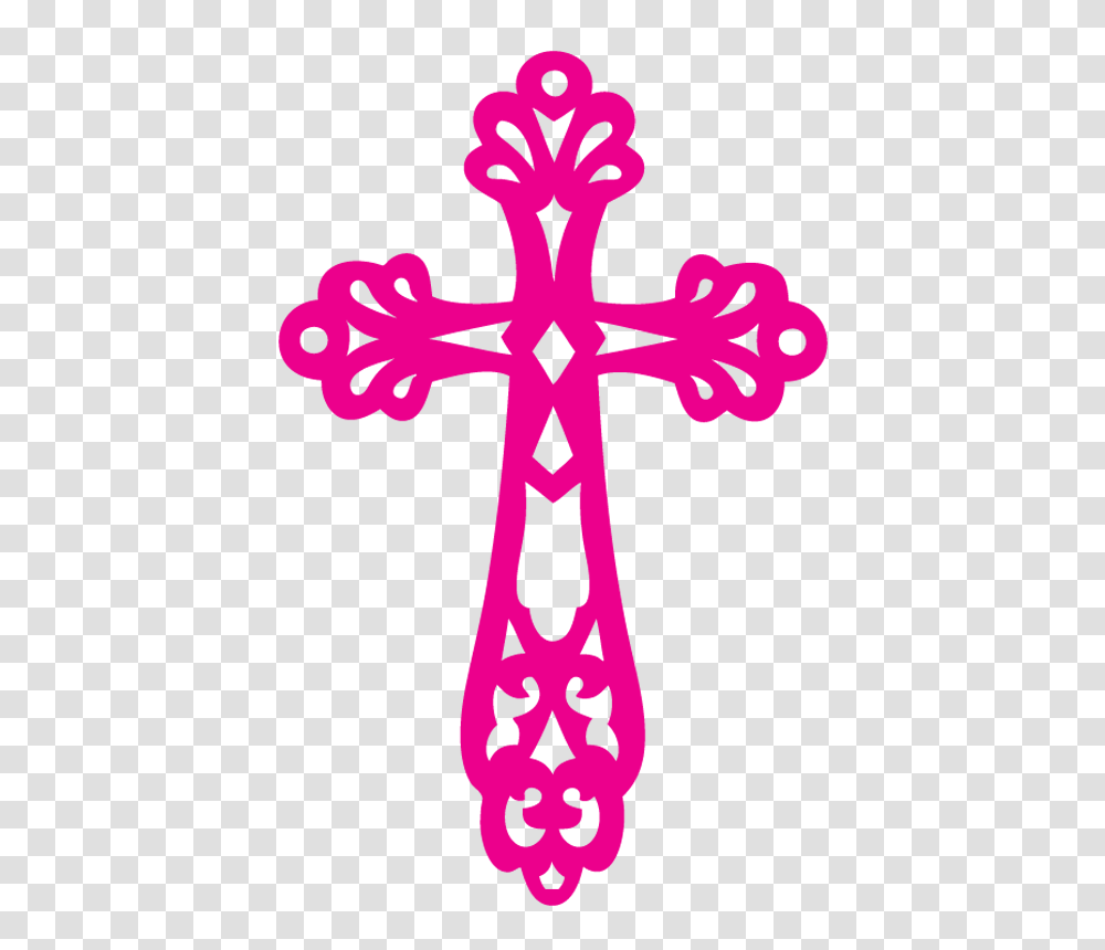 Pink Cross Clipart, Logo, Trademark, First Aid Transparent Png