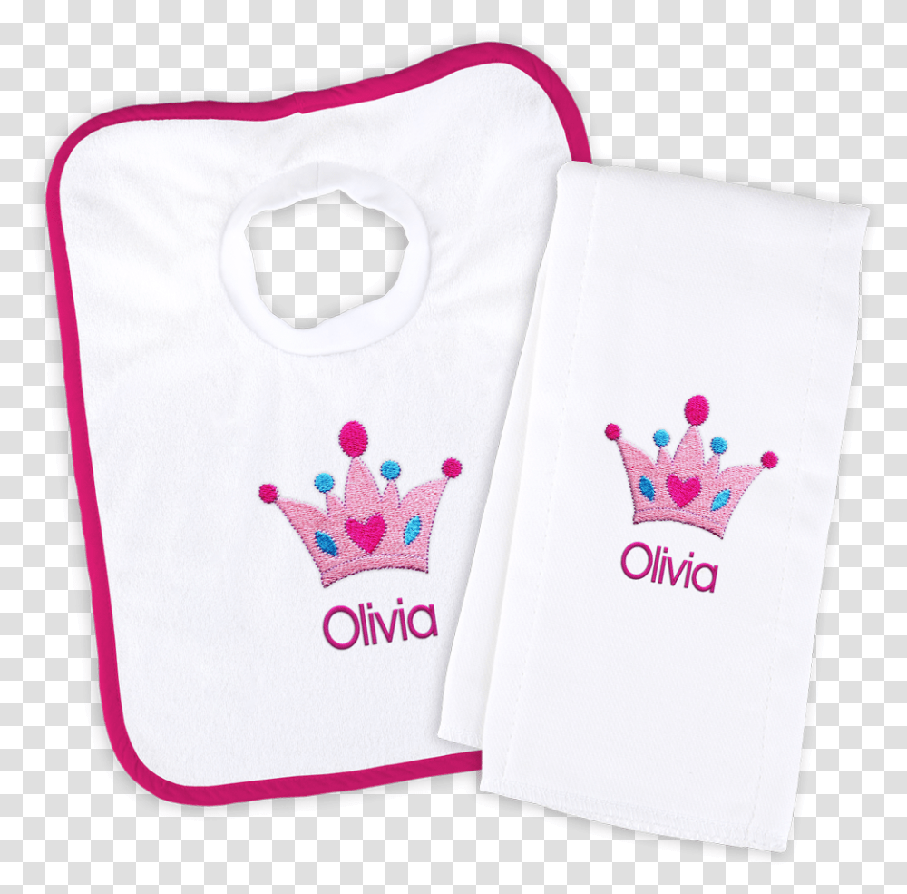 Pink Crown, Bib Transparent Png