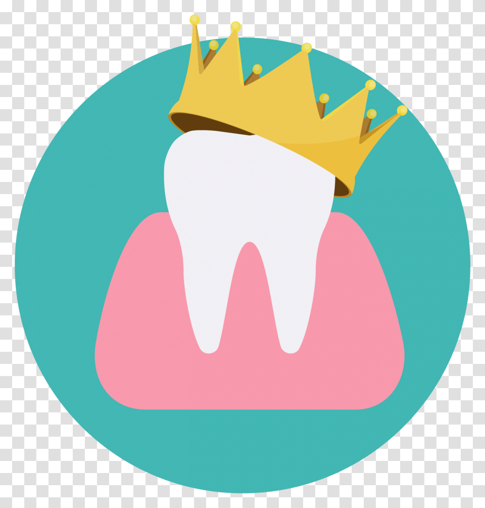 Pink Crown Tooth With Crown, Label, Outdoors Transparent Png