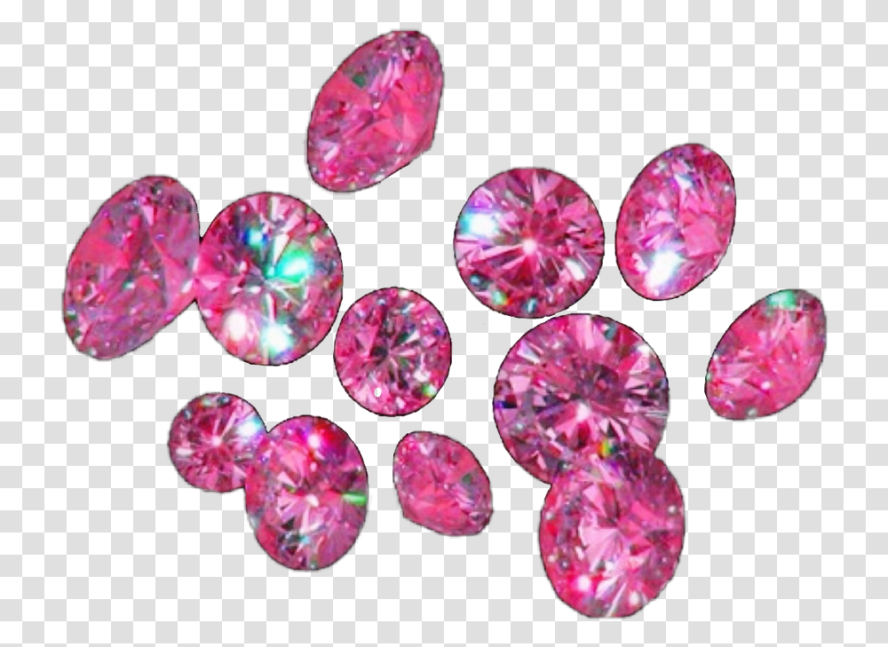 Pink Crystal Diamonds Cristales Rosados Diamantes Rosa Pink Diamonds, Gemstone, Jewelry, Accessories, Accessory Transparent Png