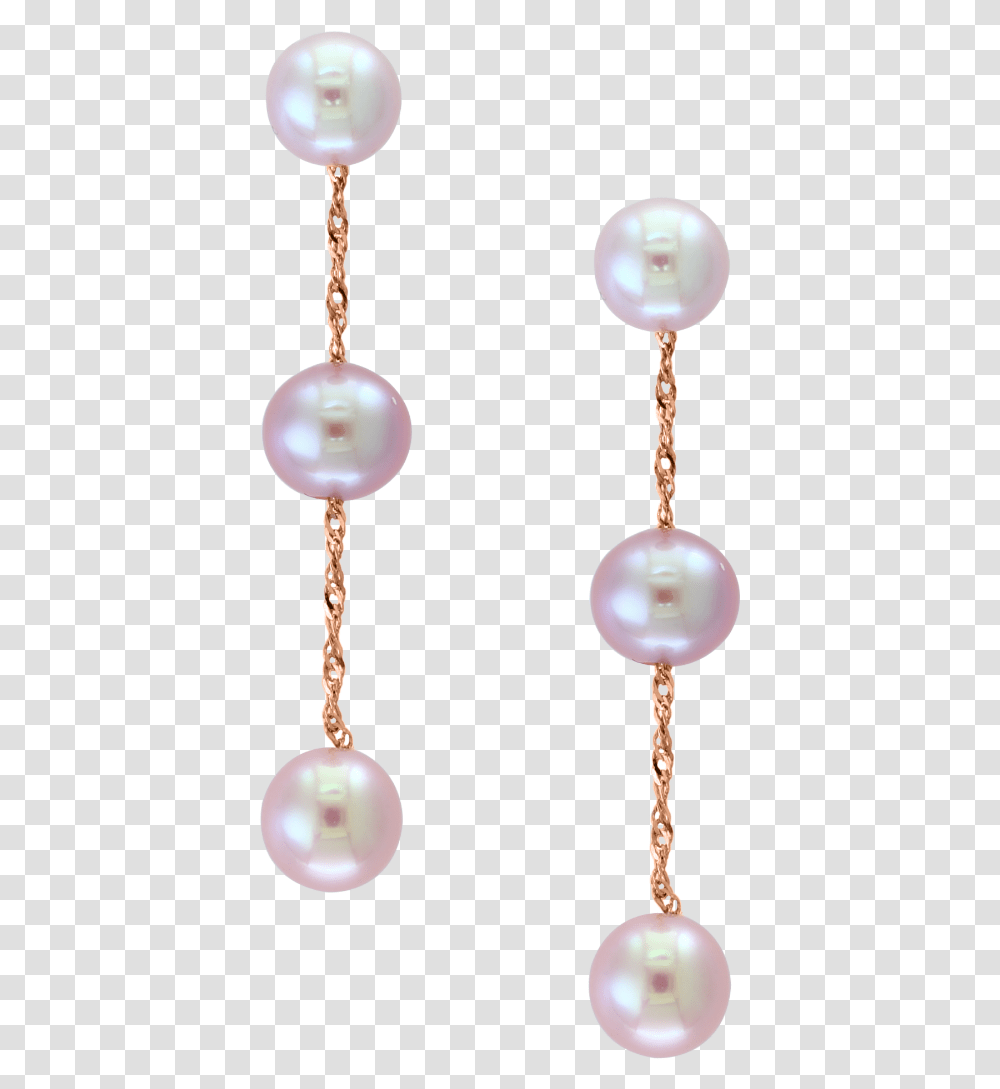 Pink Cultured Freshwater Pearl Triple Drop Earrings Earrings, Accessories, Accessory, Jewelry, Bead Transparent Png