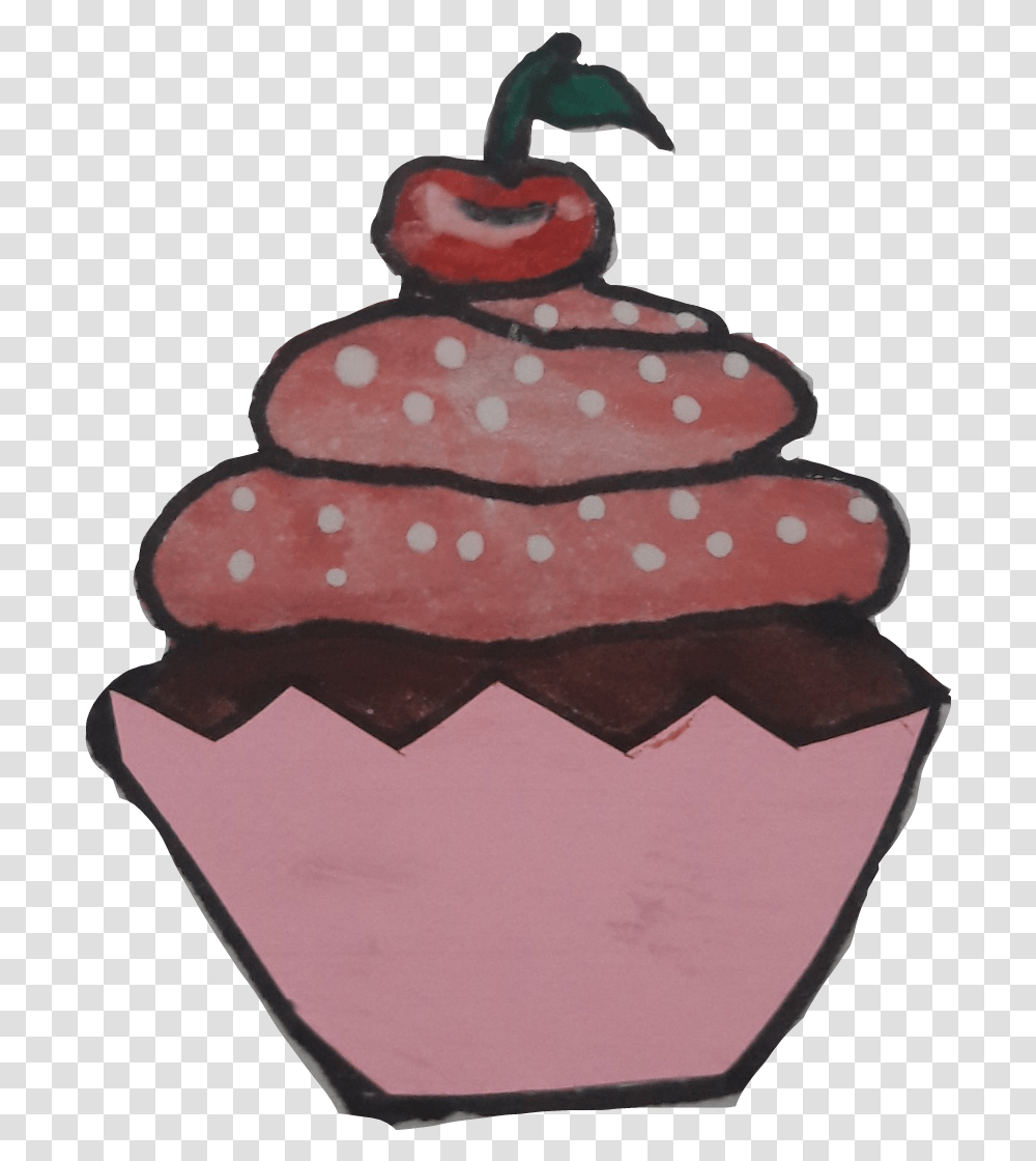 Pink Cupcake Deserts, Dessert, Food, Icing, Cream Transparent Png