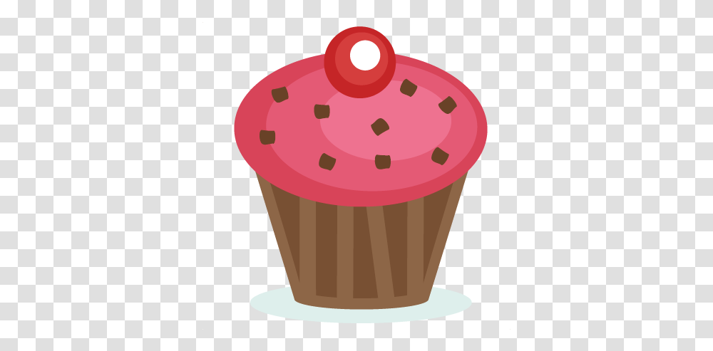 Pink Cupcake Svg Cutting File Cut Files Birthday Clipart Cupcake, Cream, Dessert, Food, Creme Transparent Png