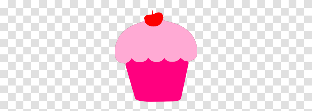 Pink Cupcake With Cherry Clip, Balloon, Petal, Sweets, Food Transparent Png