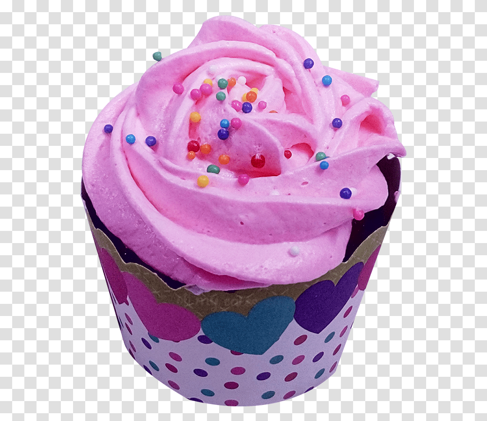 Pink Cupcakes Cupcake, Cream, Dessert, Food, Creme Transparent Png