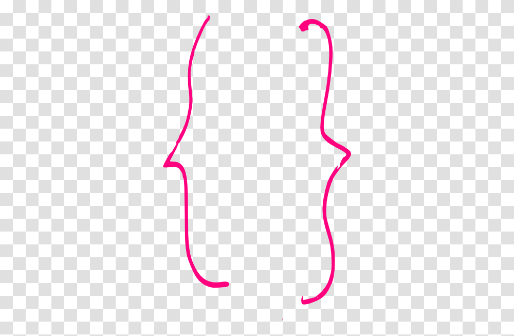 Pink Curly Bracket Smaller Clip Art, Bib, Label Transparent Png