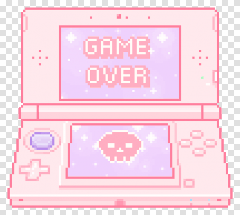Pink Cute Cutepink Game Over Gameover Games Pink Kawaii, Pac Man, Number, Paper Transparent Png