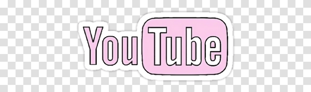 Pink Cute Youtube Sticker Youtube Sticker, Word, Label, Text, Logo Transparent Png