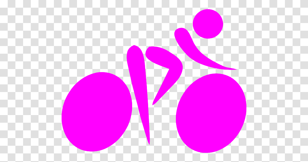 Pink Cycling Silhouette Clip Art, Label Transparent Png