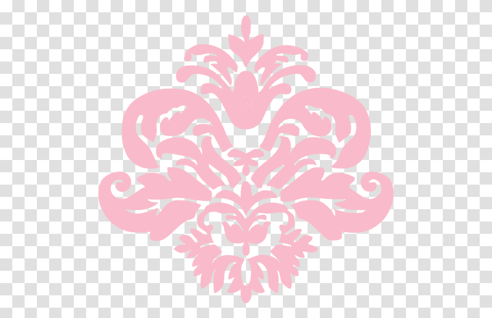 Pink Damask Damask Shape, Graphics, Art, Pattern, Floral Design Transparent Png