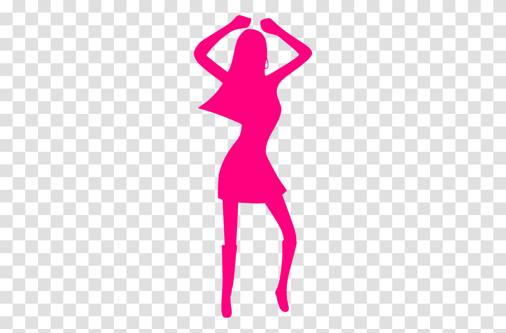 Pink Dancing Lady Clip Art, Silhouette, Leisure Activities, Dance Pose, Person Transparent Png
