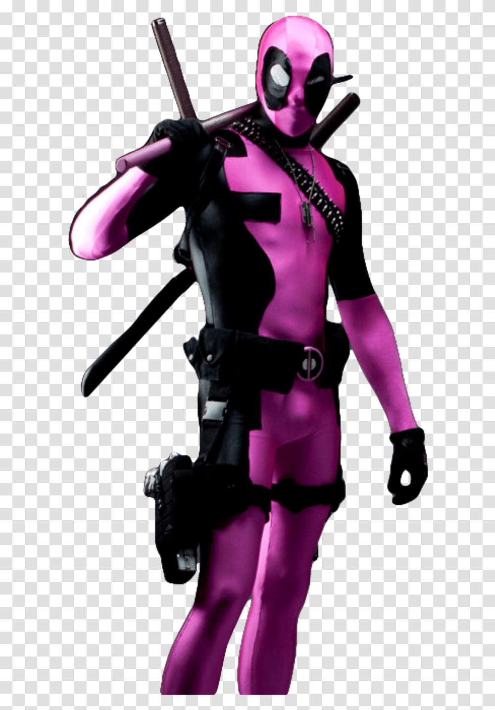 Pink Deadpool Pink Deadpool, Costume, Person, Human, Spandex Transparent Png