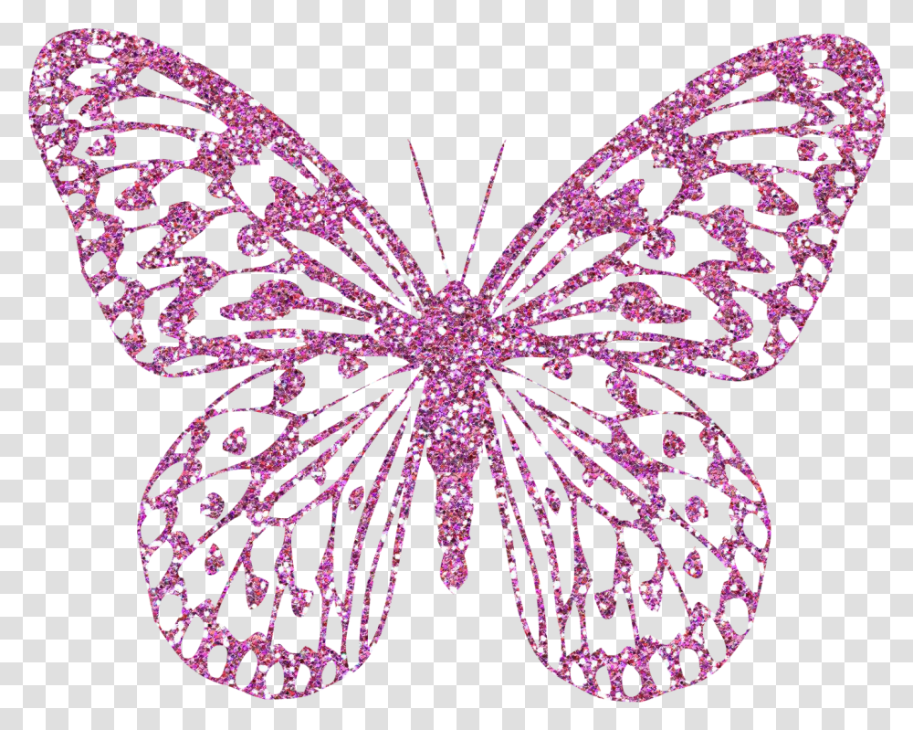 Pink Decorative Butterfly Clipart Image Free Pink Butterfly Clipart, Chandelier, Lamp, Accessories, Accessory Transparent Png