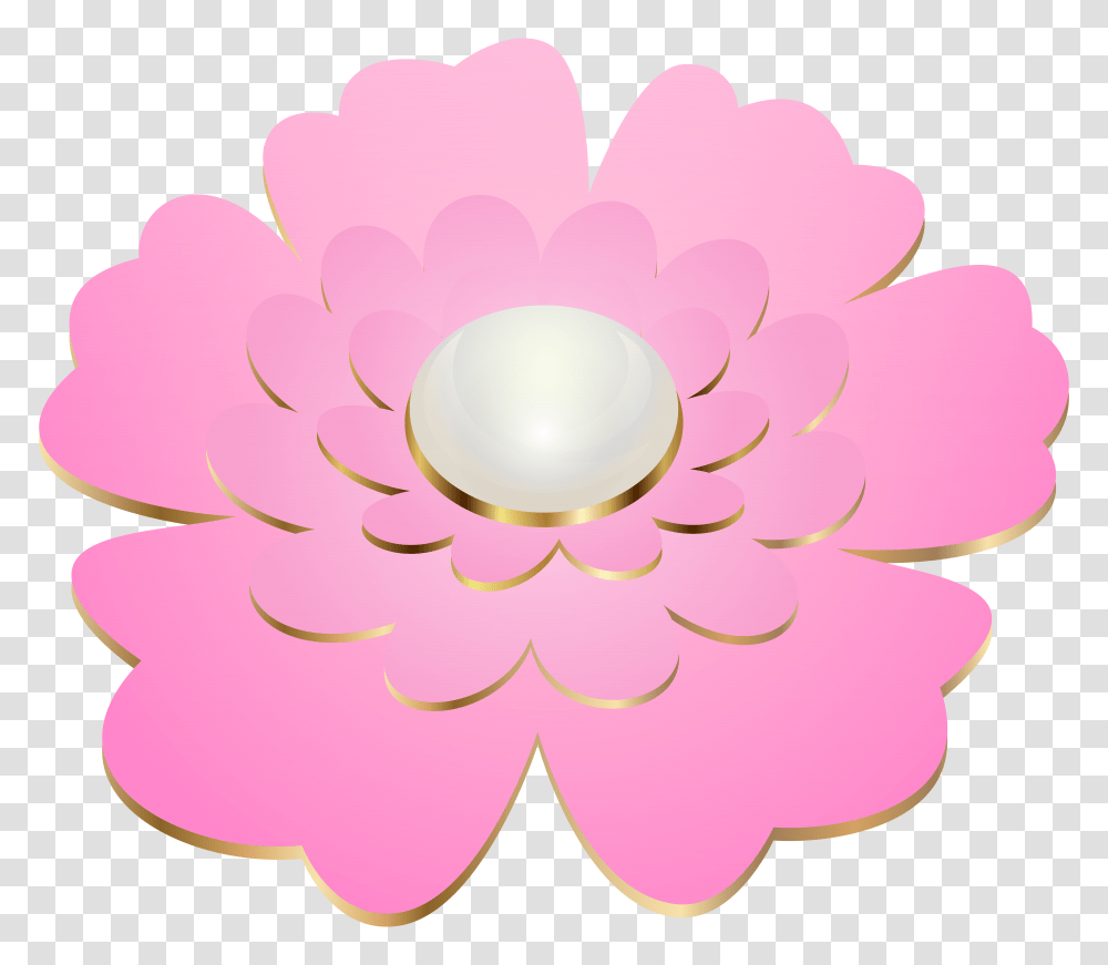 Pink Decorative Flower Clip Gallery, Plant, Blossom, Pattern Transparent Png