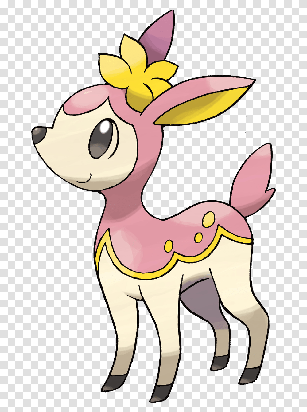 Pink Deer Pokemon, Mammal, Animal, Figurine, Wildlife Transparent Png