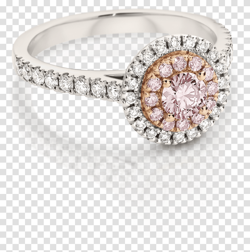 Pink Diamond Double Halo Ring Engagement Ring, Accessories, Accessory, Jewelry, Gemstone Transparent Png