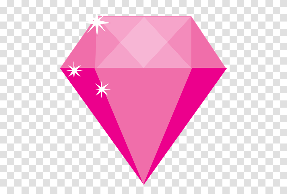 Pink Diamond Gem Jewel Game Jewel Pink Icon 60th Anniversary 1957 2017, Triangle, Rug, Heart Transparent Png