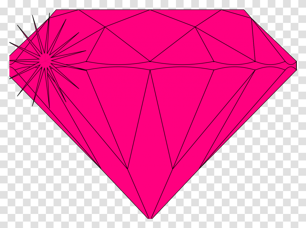 Pink Diamond Sparkle Svg Vector Diamante Rosa Em, Gemstone, Jewelry, Accessories, Accessory Transparent Png